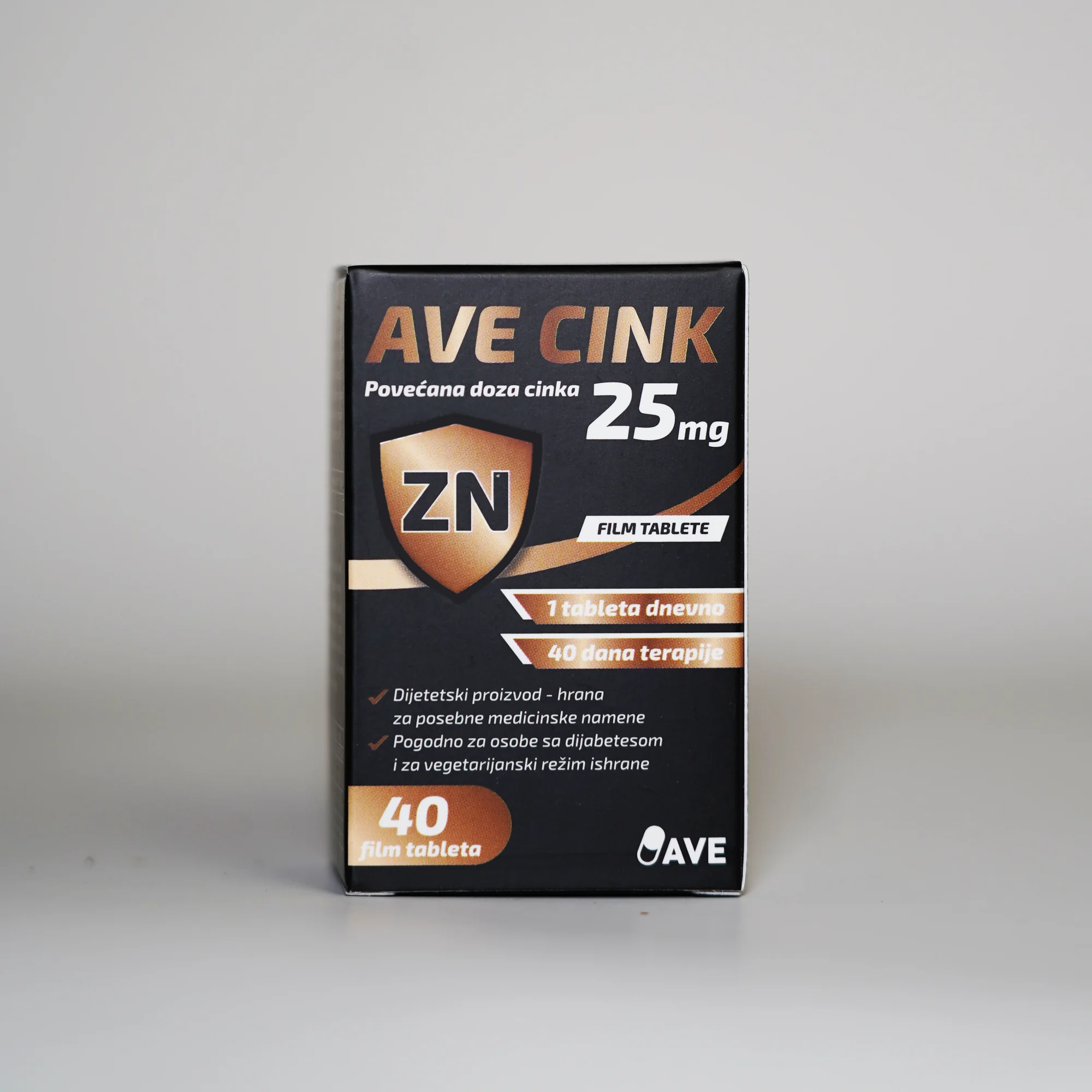 Ave Zn 25mg (40 tbl)