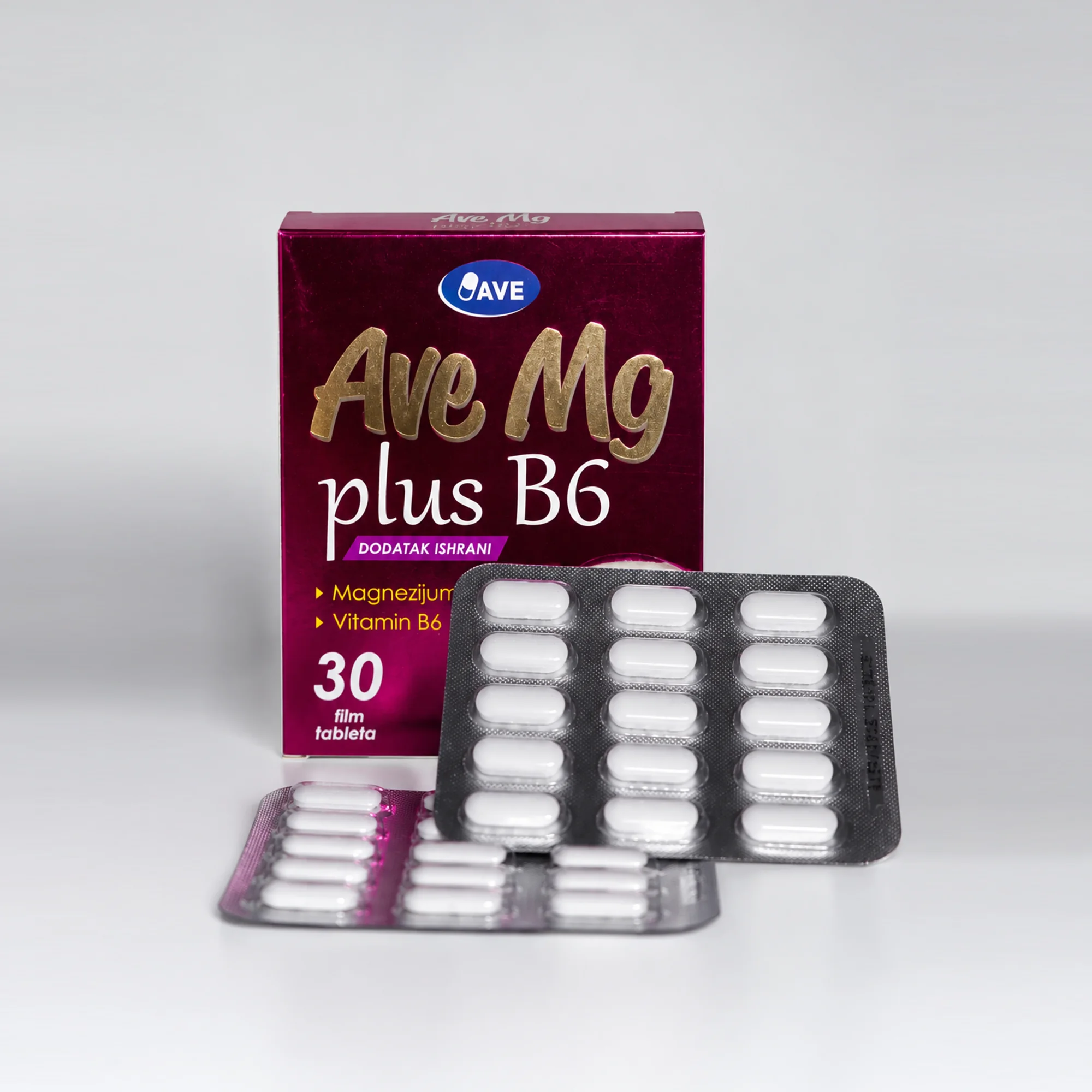 Ave Mg plus B6 30tbl